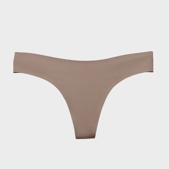 NWT EBY Women's XL Thong 4 Pack Olive Fallen Rock Nude Dune Seamless Underwear - Picture 3 of 14